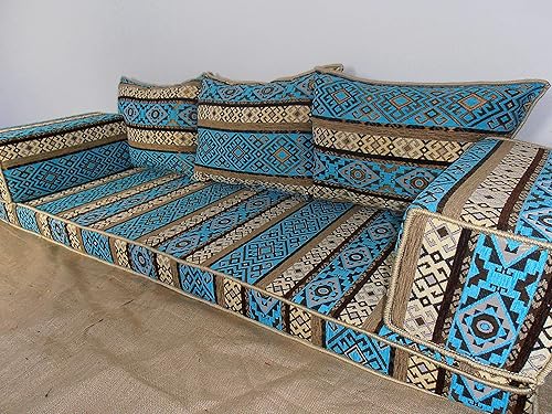 Miniatura 3 de Arabic Majlis Floor Seating Sofa for Living Room, Arabian Mattress Couches, Oriental Moroccan Diwan, Sectional Furniture, Bench Cushions, Loveseat,