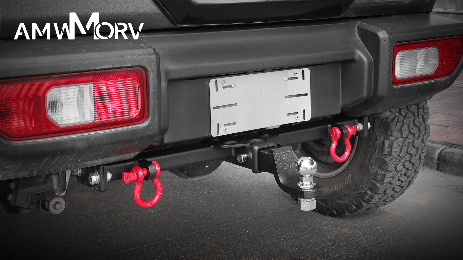 Amazon.co.jp: AMWMORV Jimny JB64 ヒッチメンバー シャックル付き