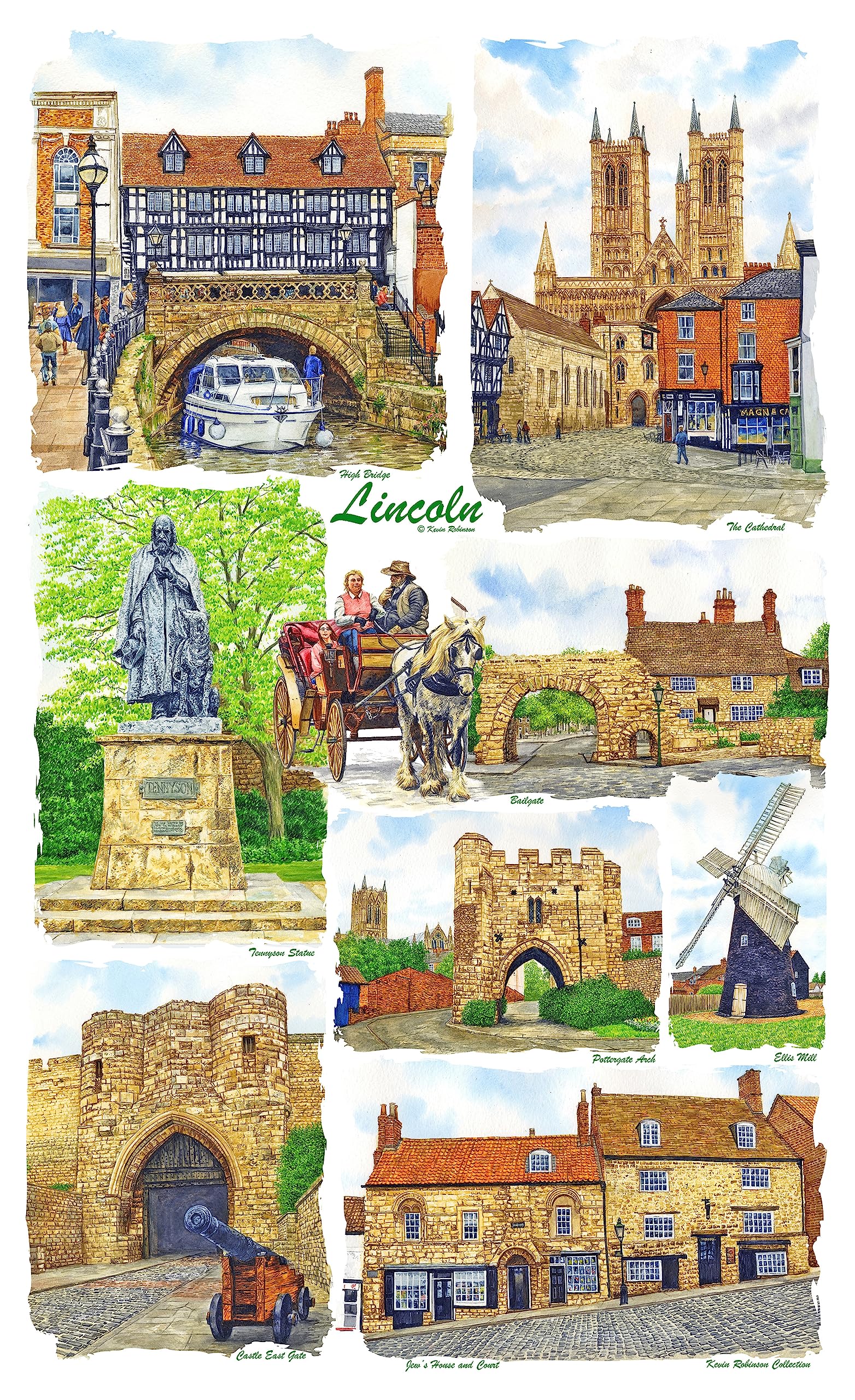Kevin Robinson Collection Lincoln Tea Towel