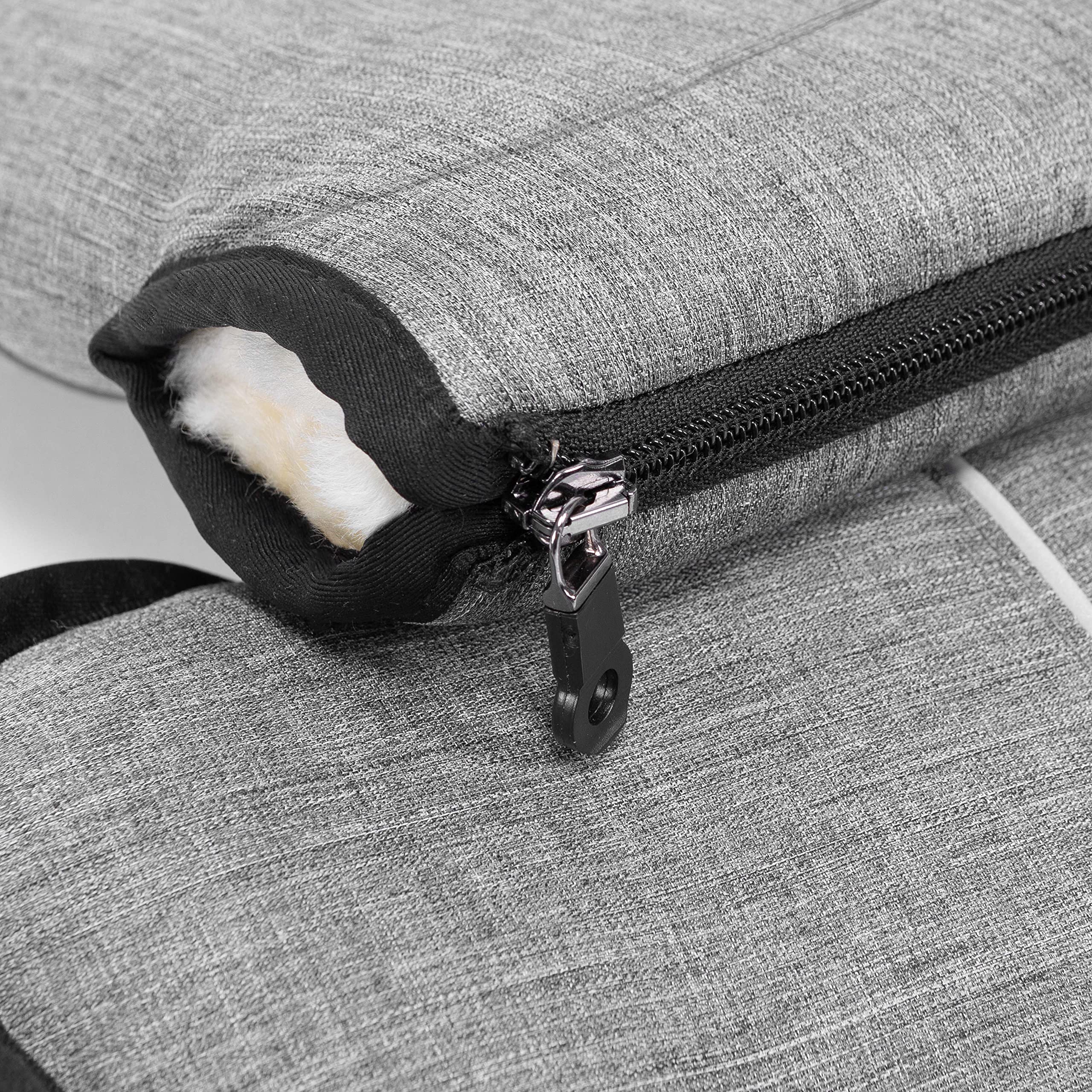 Warner Christ Baby - Calentador de manos de piel de cordero – Los guantes GLOVY son el manguito ideal para cochecito de bebé de piel médica, cálido universal e impermeable, en grigio (gris claro)