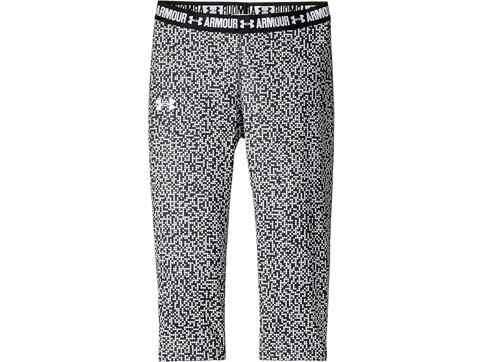 

Under Armour Kids Printed Armour Capris (Big Kids) (White/Black) Girl's Capri
