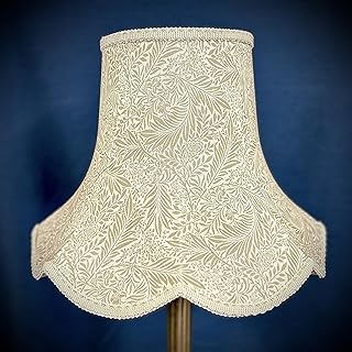William Morris Larkspur Linen and Cream Modern Fabric Lampshade Available In 8 Sizes