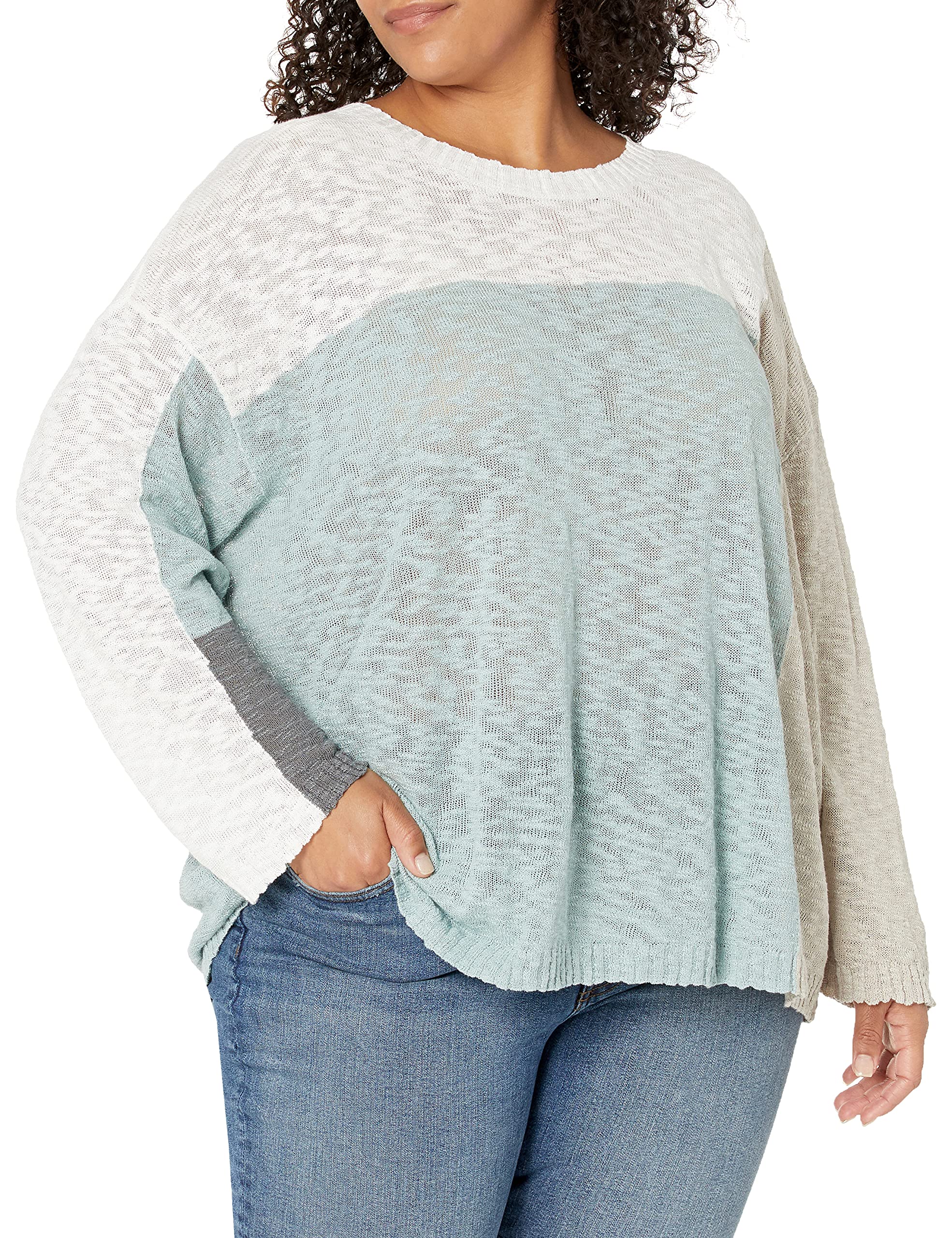 NIC+ZOEwomens Block Party Sweater Pullover Sweater