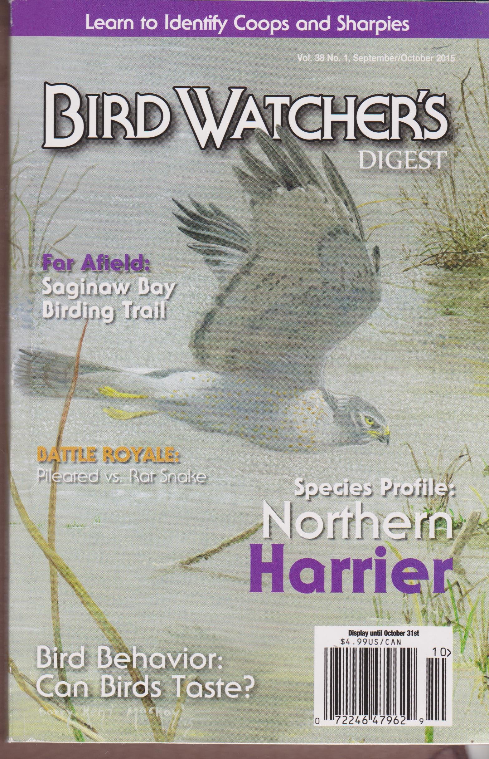Bird Watchers Digest Magazine September/October 2015