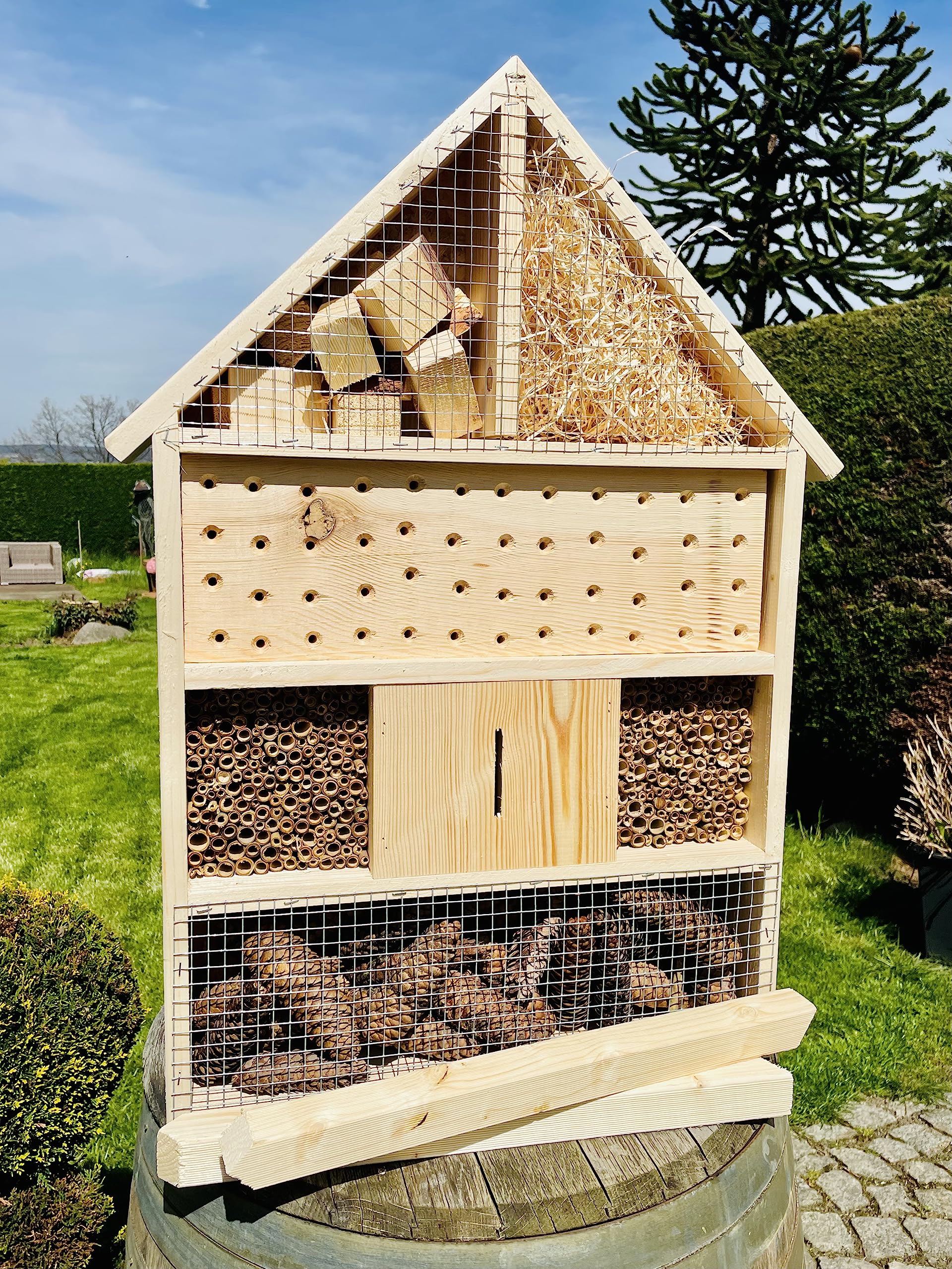 Un Rifugio Per Insetti Selvatici In Un Albergo Di Legno Per Gli Insetti - Foto 4