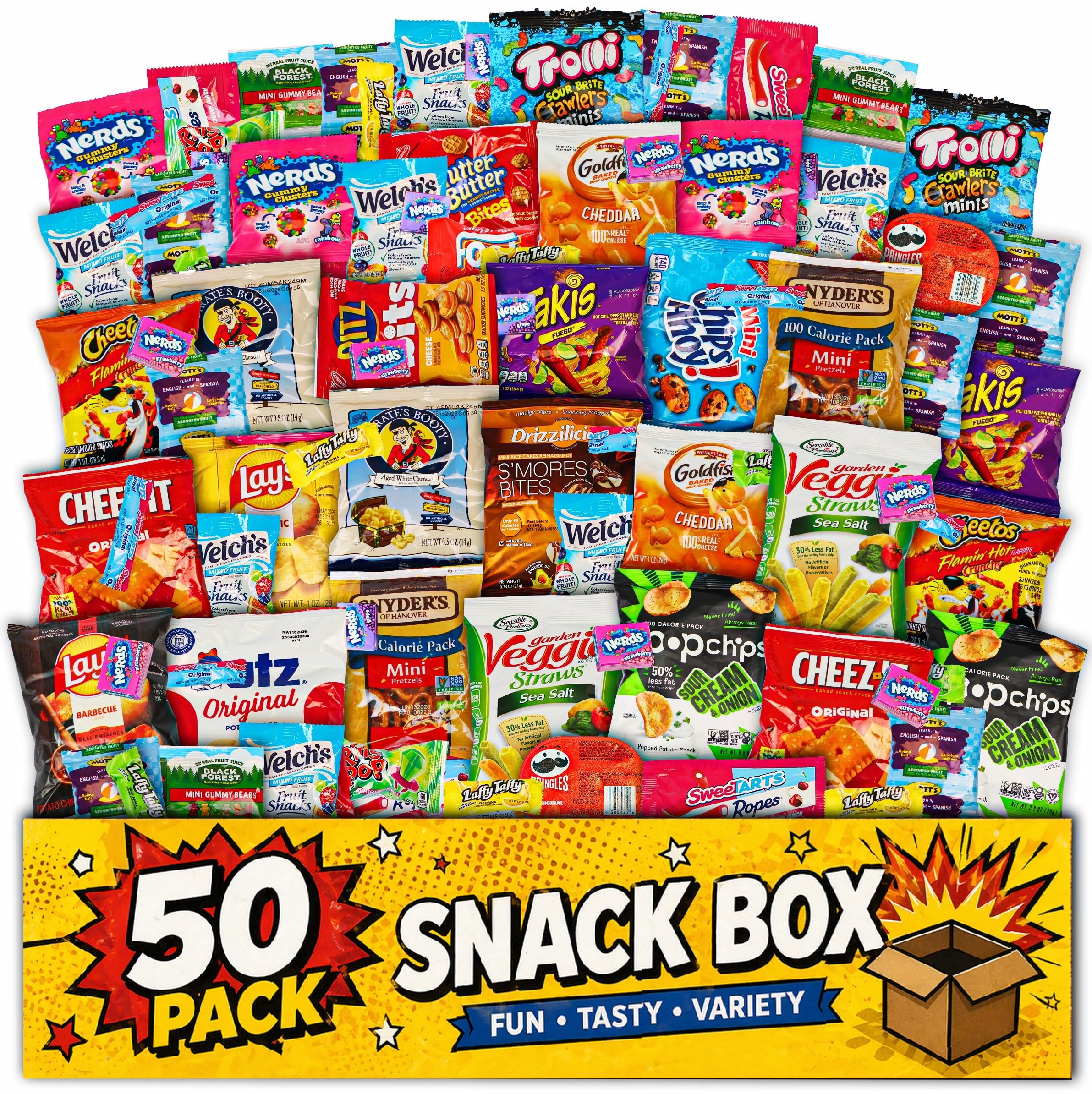 ONE CANDY WAY Snack Variety Care Package Gift Box