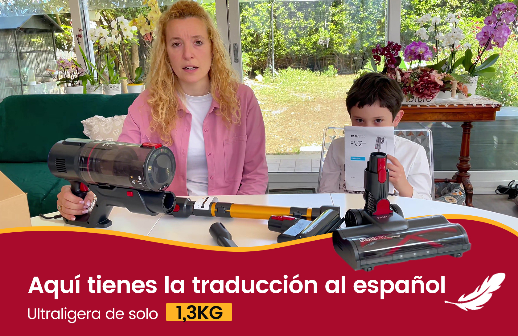 Aspiradora súper ligera