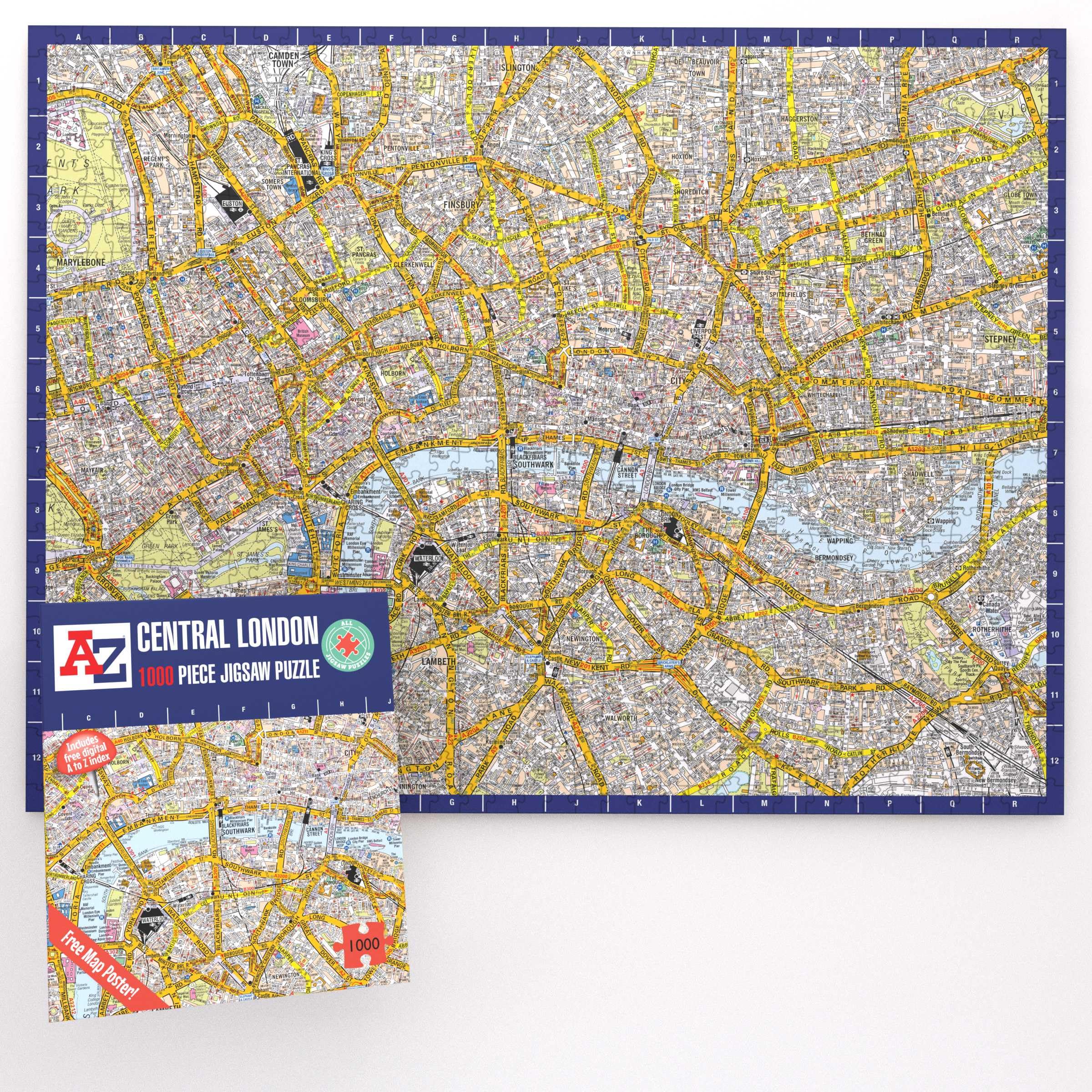 Amazon.com: A to Z London Jigsaw Puzzle - 1000 Piece Adults Gift