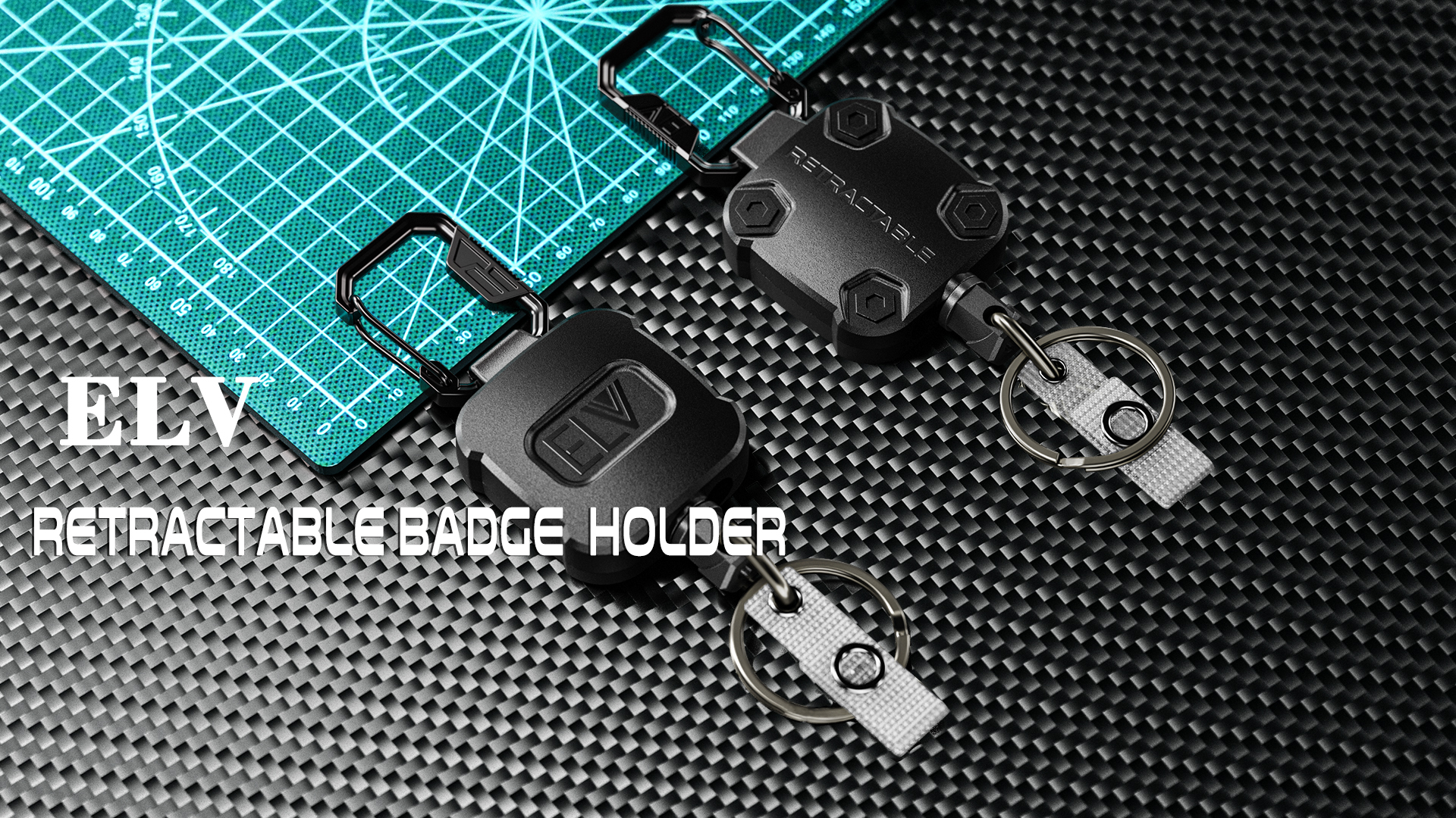 Amazon.com : ELV 2 Pack Heavy Duty Retractable Keychain with Lock