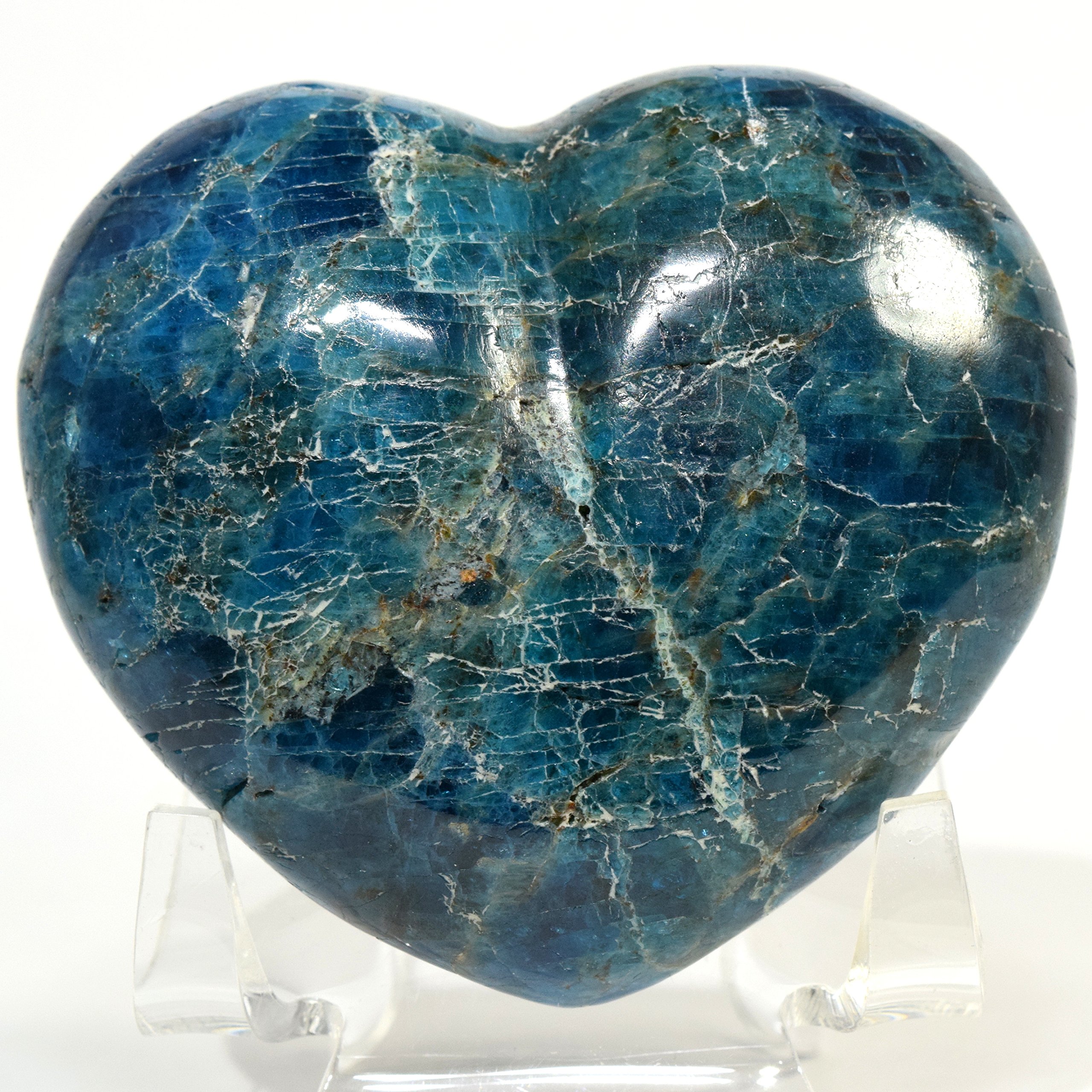 ブルーアパタイトハート35.4g③