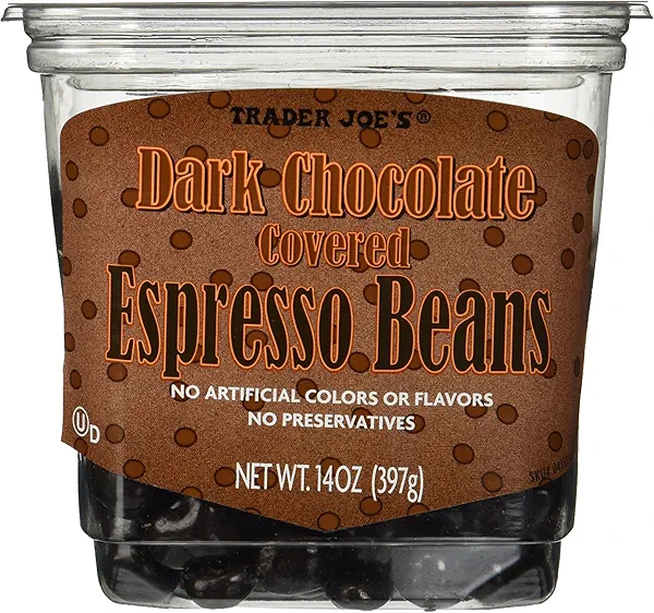 Trader Joe's Dark Chocolate Covered Espresso Beans 14 oz.