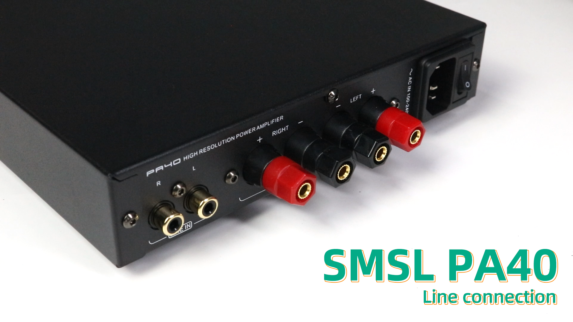 SMSL PA40 Class D Power Amplifier, 165Wx2 Stereo Amplifier for