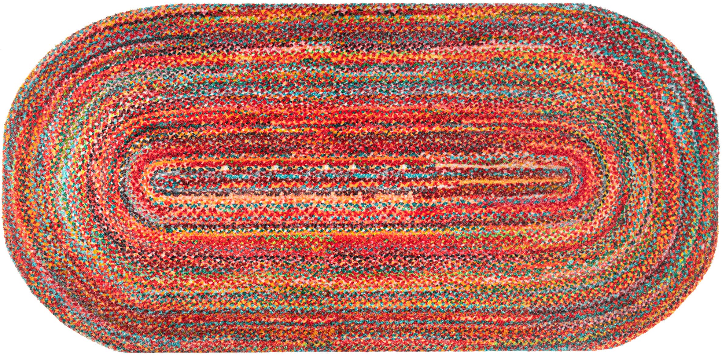 wash+dry Fußmatte, Wovells 70x150cm, innen und außen, waschbar, bunt