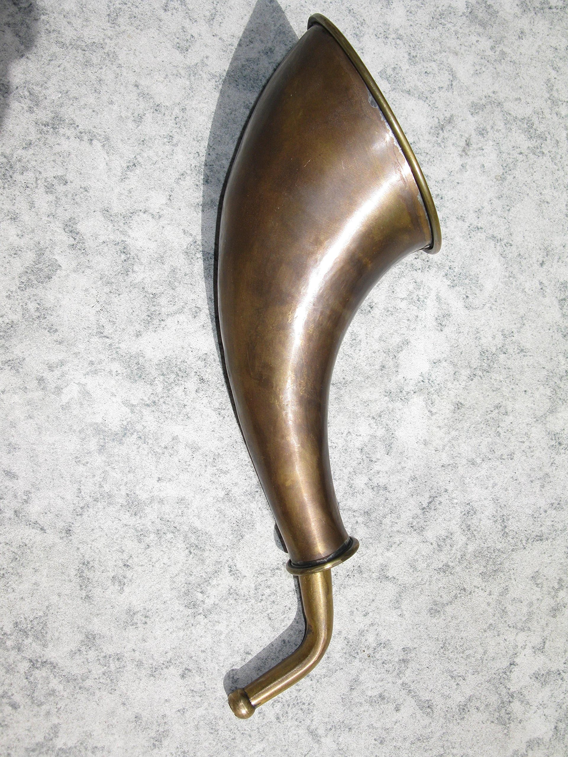 DEKOEMPIRE Messing Stethoskop Hörrohr Hearing Pipe Hörmaschine Hörverstärker 36cm Antikstil
