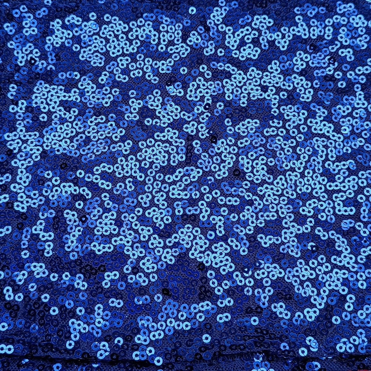 Elastic Sequin Chair Sashes with Buckle - Soft Stretch Material - Shining Chair Bows for Party Decoration - Royal Blue, 50