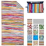 ECCOSOPHY Microfiber Beach Towel -Sand Free Towels are Quick Dry, Light Weight, Super Absorbent-Perfect Pool, Travel, Cruise, Camping Essentials-Oversized Extra Large for Adults (Key West)