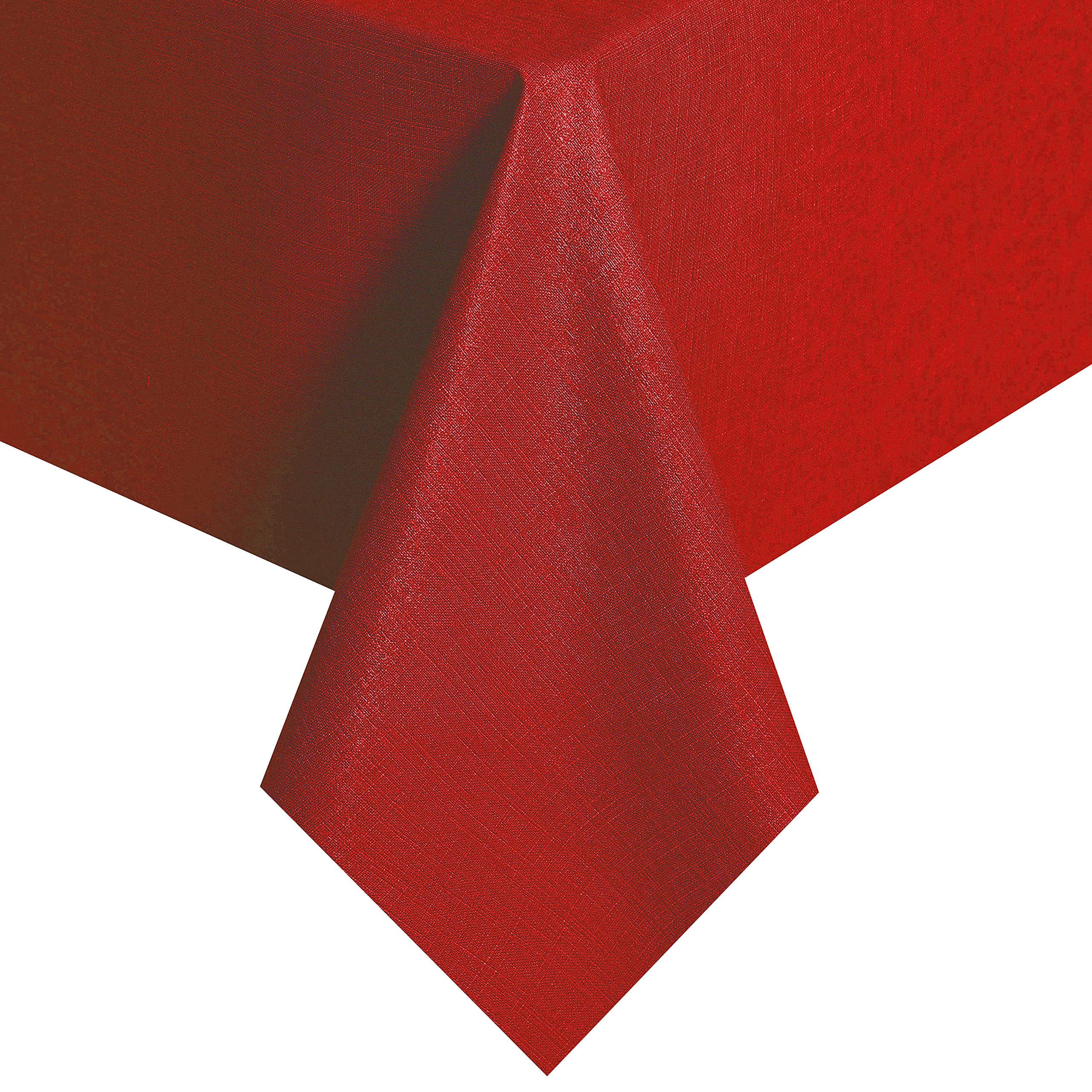 Obstal Vinyl Tablecloth for Picnic Camping Outdoor, 100% Waterproof Oil-Proof Spill-Proof PVC Table Cloth, Wipeable Thick Rectangle Tablecloth Cover (54 x 78 inch, Red)