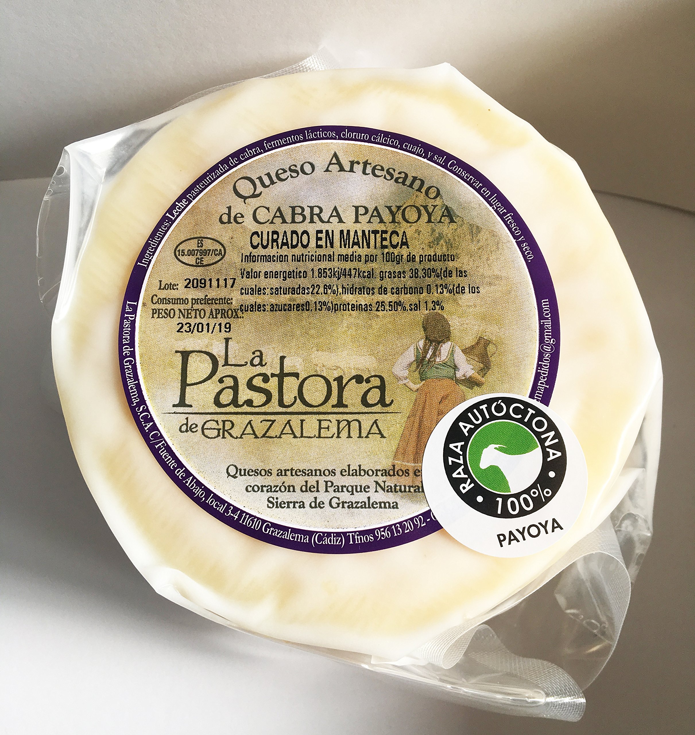Queso Artesano de Cabra Payoya curado en manteca. La Maroma Gourmet. Productos Andaluces de La Sierra de Grazalema, Cádiz, España. (1)