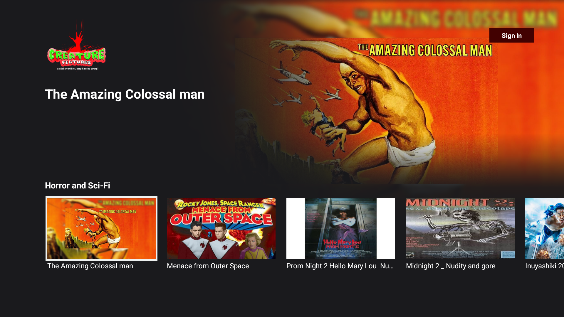 The Original Creature Features - App on Amazon Appstore