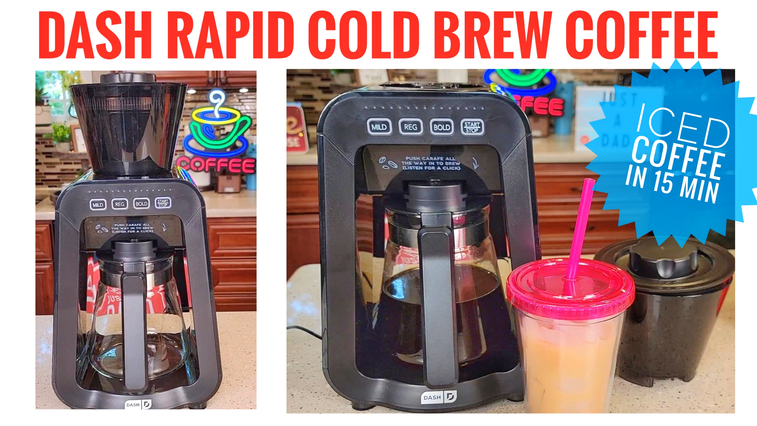 Watch DASH Rapid Cold Brew Coffee Maker for Great Iced Coffee on