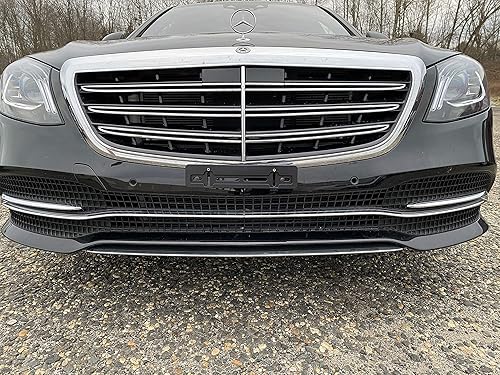 Miniatura 7 de Soporte de montaje de placa de parachoques delantero para Mercedes-Benz 2000-2023 + kit de tornillos y llaves