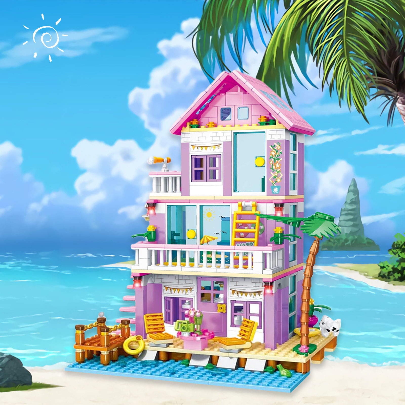 Amazon.com: Sezua Building Blocks Girls House - 573 Pieces