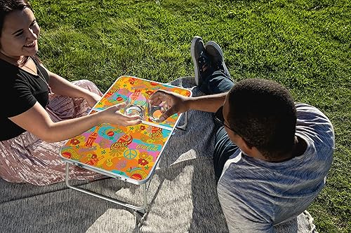 Miniatura 2 de PICNIC TIME 821-00-125-454-11 Vista Outdoor Picnic Tote Beach Manta de camping, 59 x 51 x 2 Disney, Encanto - Divertido patrón de rayas con exterior