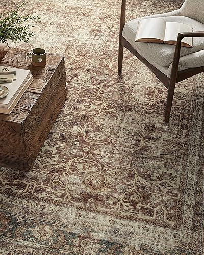 Miniatura 7 de Loloi Magnolia Home by Joanna Gaines x Loloi Sinclair Collection SIN-01 - Alfombra de área de 5 pies x 7 pies, color óxidolaguna