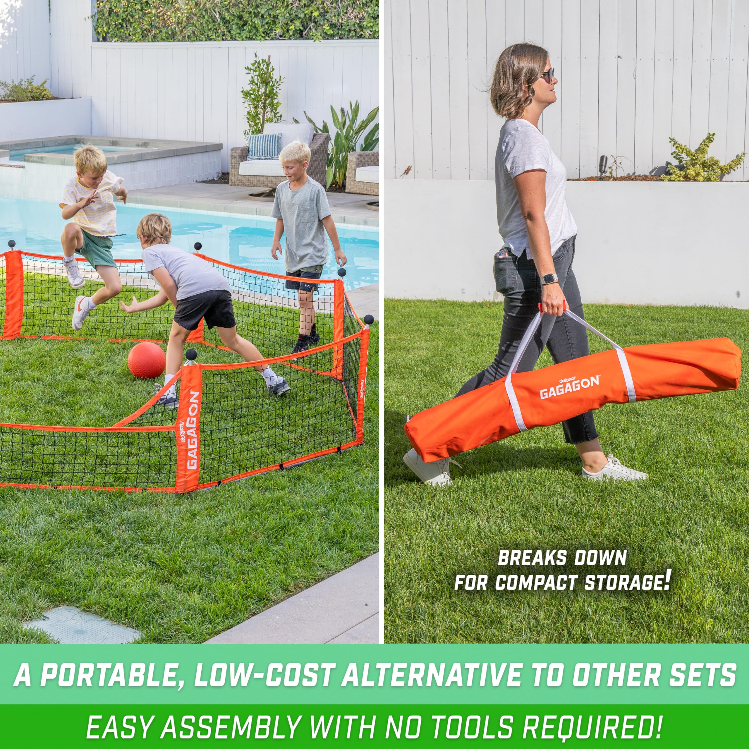 GoSports Gagagon Portable Gaga Ball Pit for Indoor or Outdoor Games