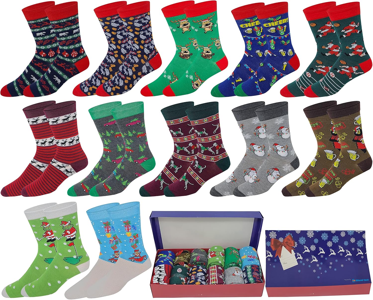 Amazon.com: 12 Pairs / 6 Pairs Men Colorful Fashion Design Dress socks