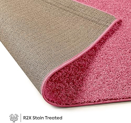 Miniatura 5 de Alfombrilla de color liso, de felpa, moderna, alfombra adecuada para los niños y mascotas Fabricada en EE.UU., forma rectangular, alfombrilla ideal