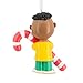 Hallmark Peanuts Franklin with Candy Cane Christmas Ornament, Gifts for Peanuts Fans