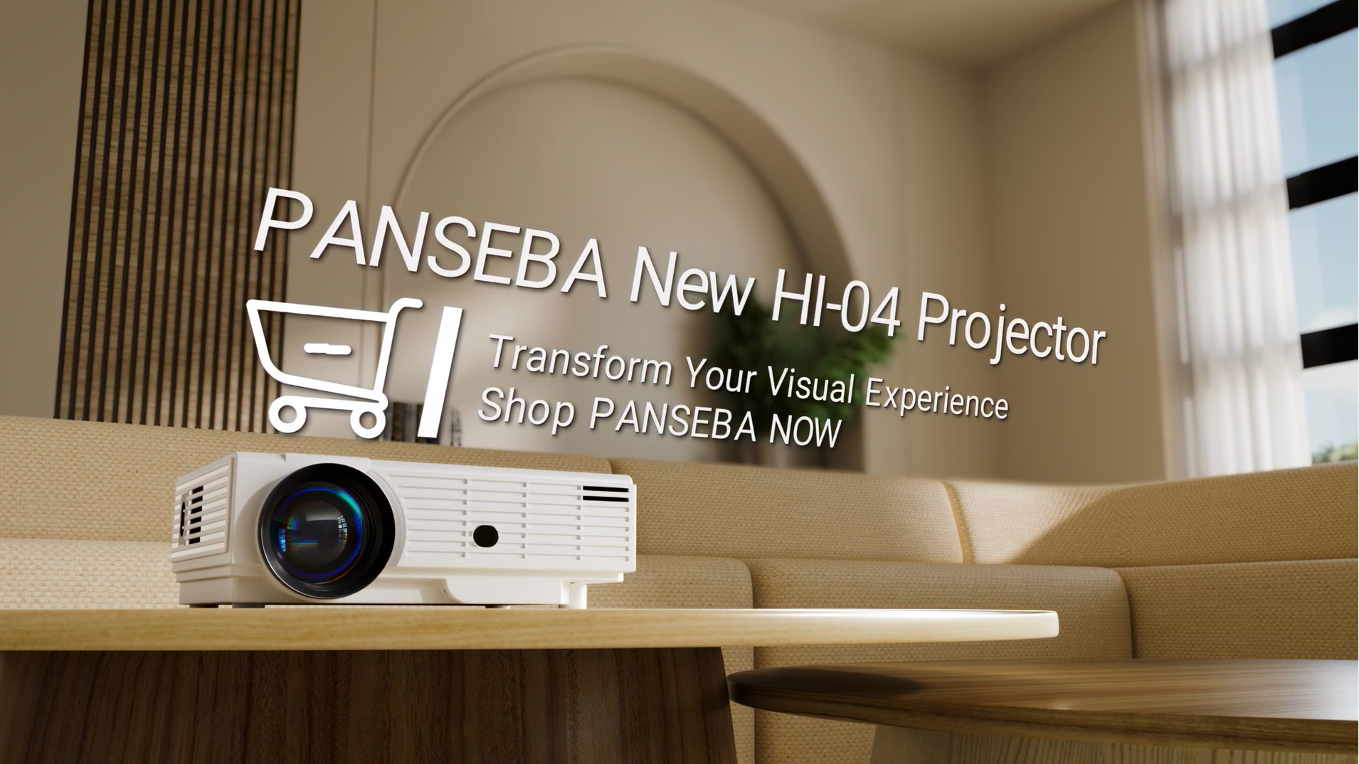 PANSEBA ホワイト　高性能プロジェクター Amazon.com: Native 1080P Mini Projector Bluetooth, Type-C Wired