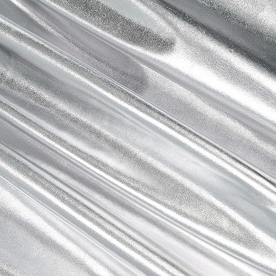 FabricLA | Copper Polyester Fabric | Metallic Foil Lame Spandex Material | 4-Way Stretch Knit Fabric | 60" Inches Wide | Polyester Fabric by The Yard for Dancewear, Costumes & Decoration - 1 Yard