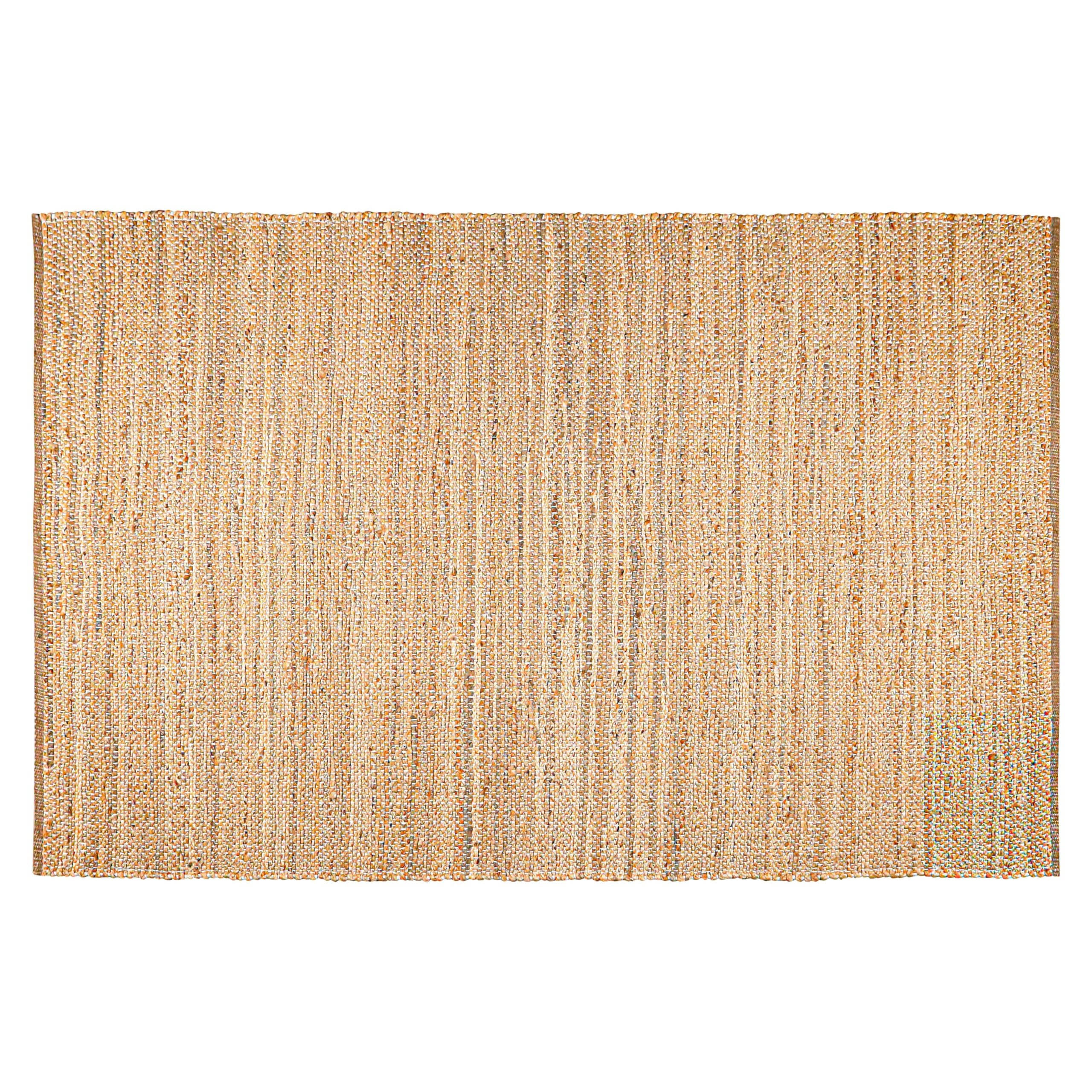 Hausattire Tappeto in iuta intrecciata, 1,5 x 2,9 m, naturale, intrecciato a mano, per soggiorno, sala da pranzo, cucina, stile bohémien, rustico, per interni ed esterni, camera da letto, patio, 183 x