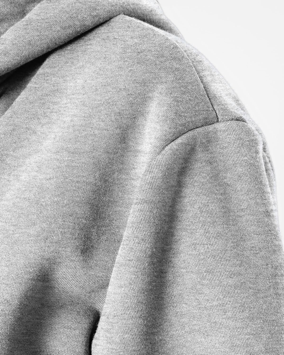 GIVON Women's Lightweight Fleece Zip Up Hoodie Regular Fit Solid Color with White Drawstring & Zipper - Image 5