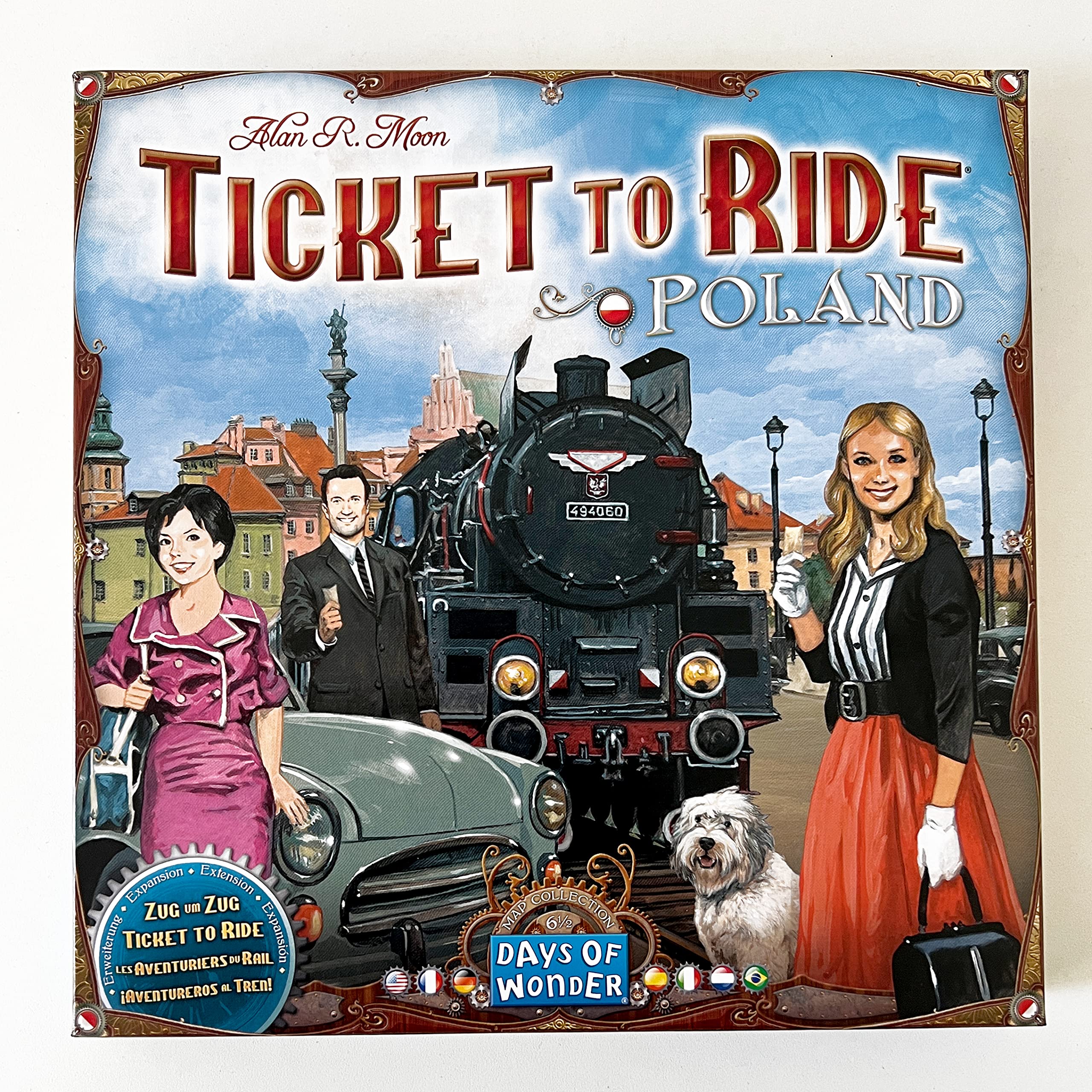 Days of Wonder, Train pour Train - Pologne, Extension de Carte, Jeu Familial, Jeu de société, 2 à 4 Joueurs, à partir de 8 Ans, 30 à 60 Minutes, Allemand, multilingue