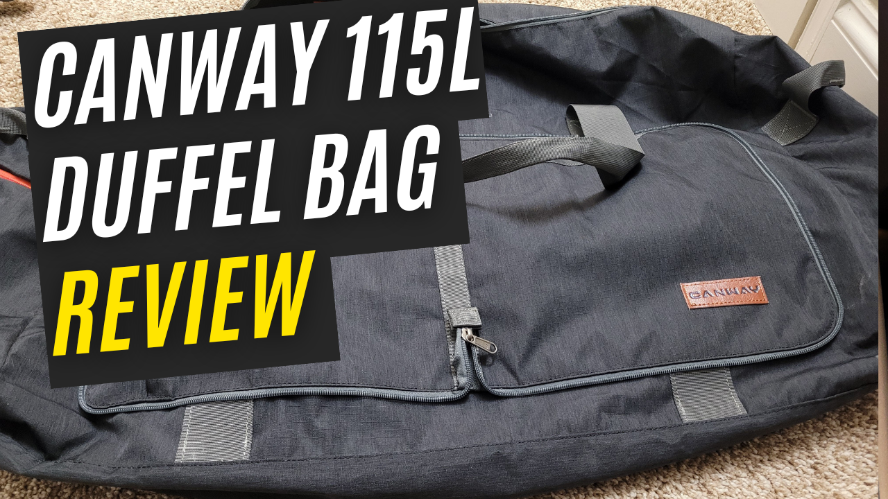 Watch Canway 115L Travel Duffel Water-proof Bag Review on Amazon Live