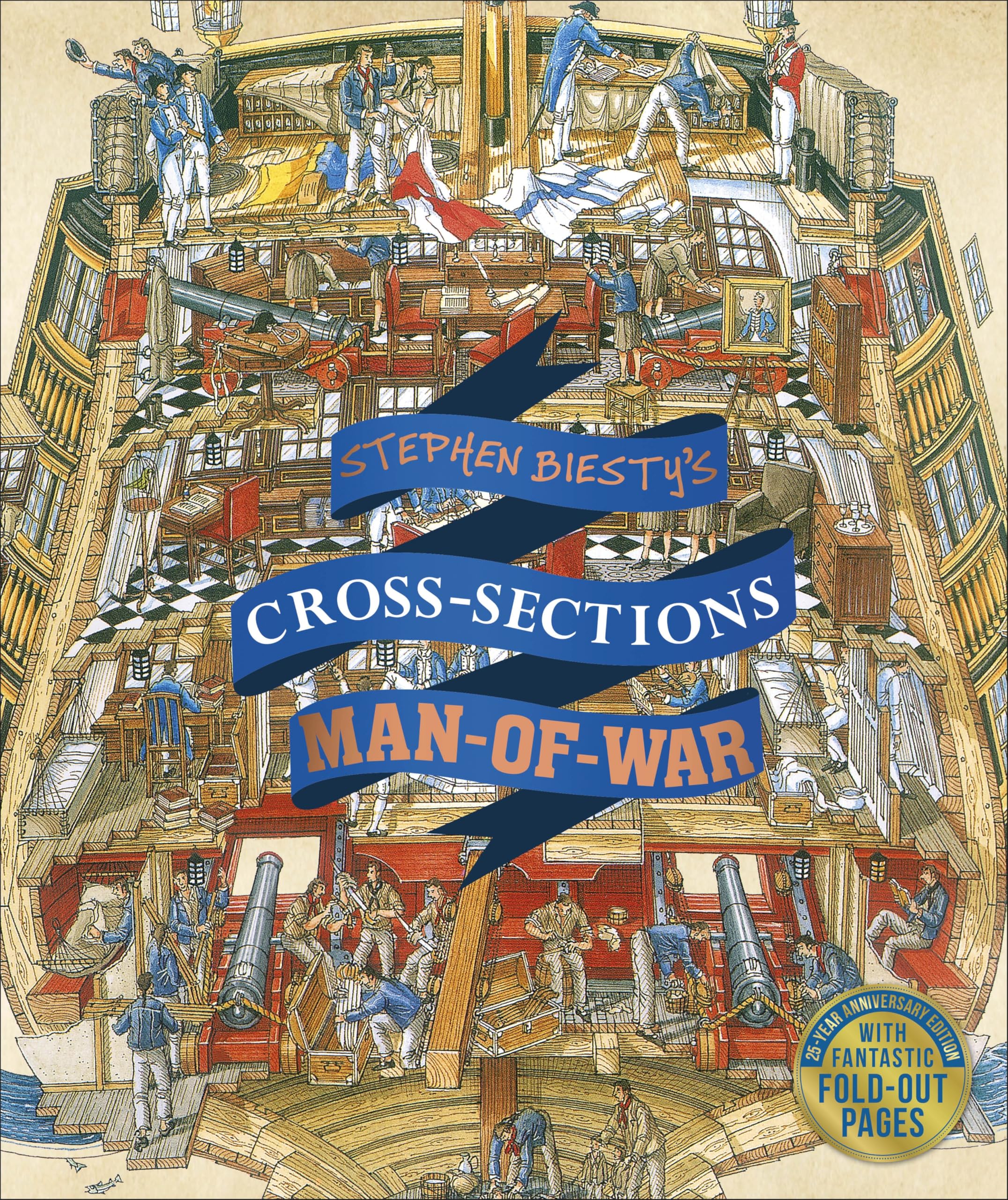 Stephen Biesty's Cross-Sections Man-of-War (DK Stephen Biesty Cross-Sections)