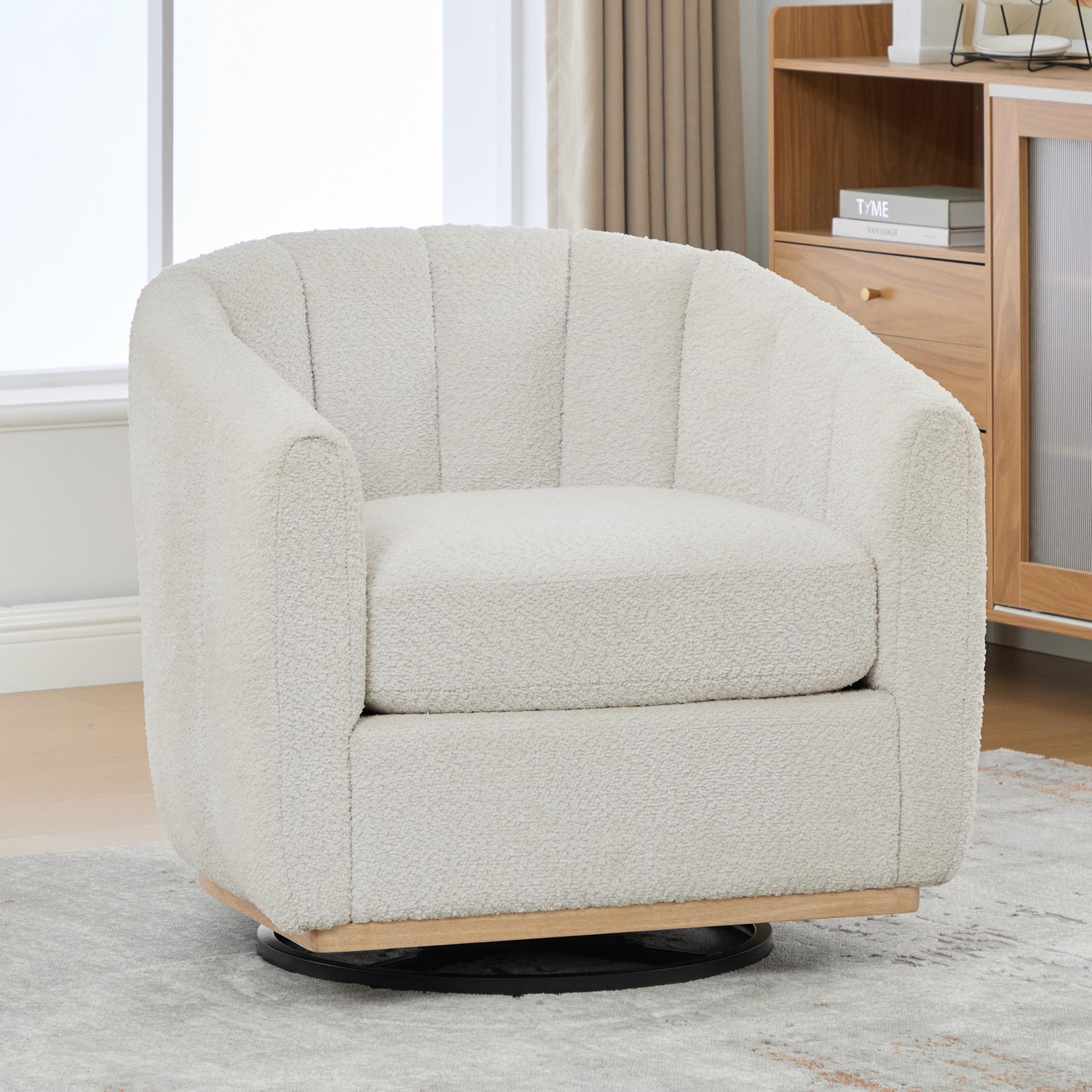 Sillón Plegable Chenille Chocolate miniatura 7