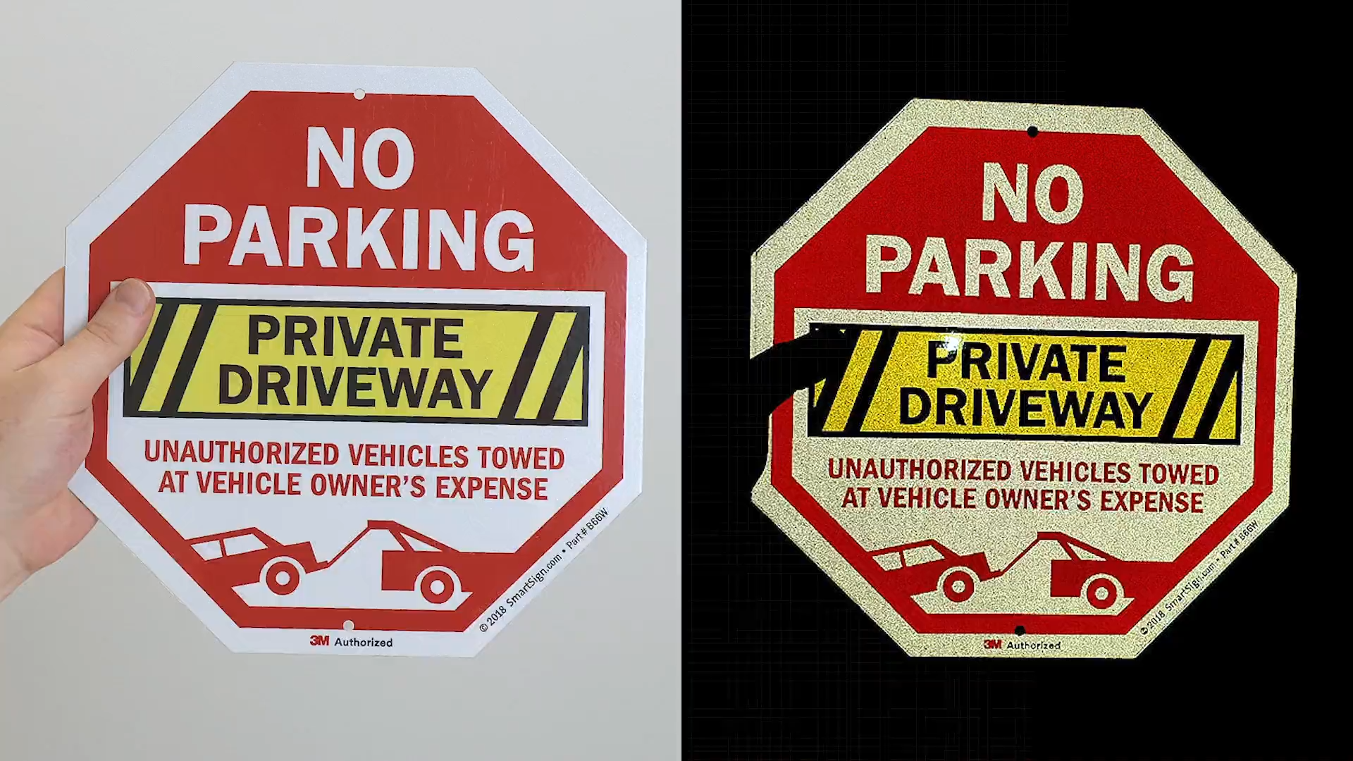 SmartSign 'Do Not Block Dumpster' Schild – Reflektierendes Aluminium, 25,4 X 35,6 Cm, Mit Warnung Vor Abschleppkosten