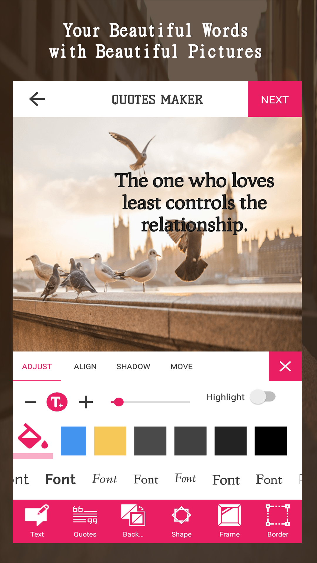 Quotes Creator Pictures Quotes and Status Maker App on Amazon Appstore
