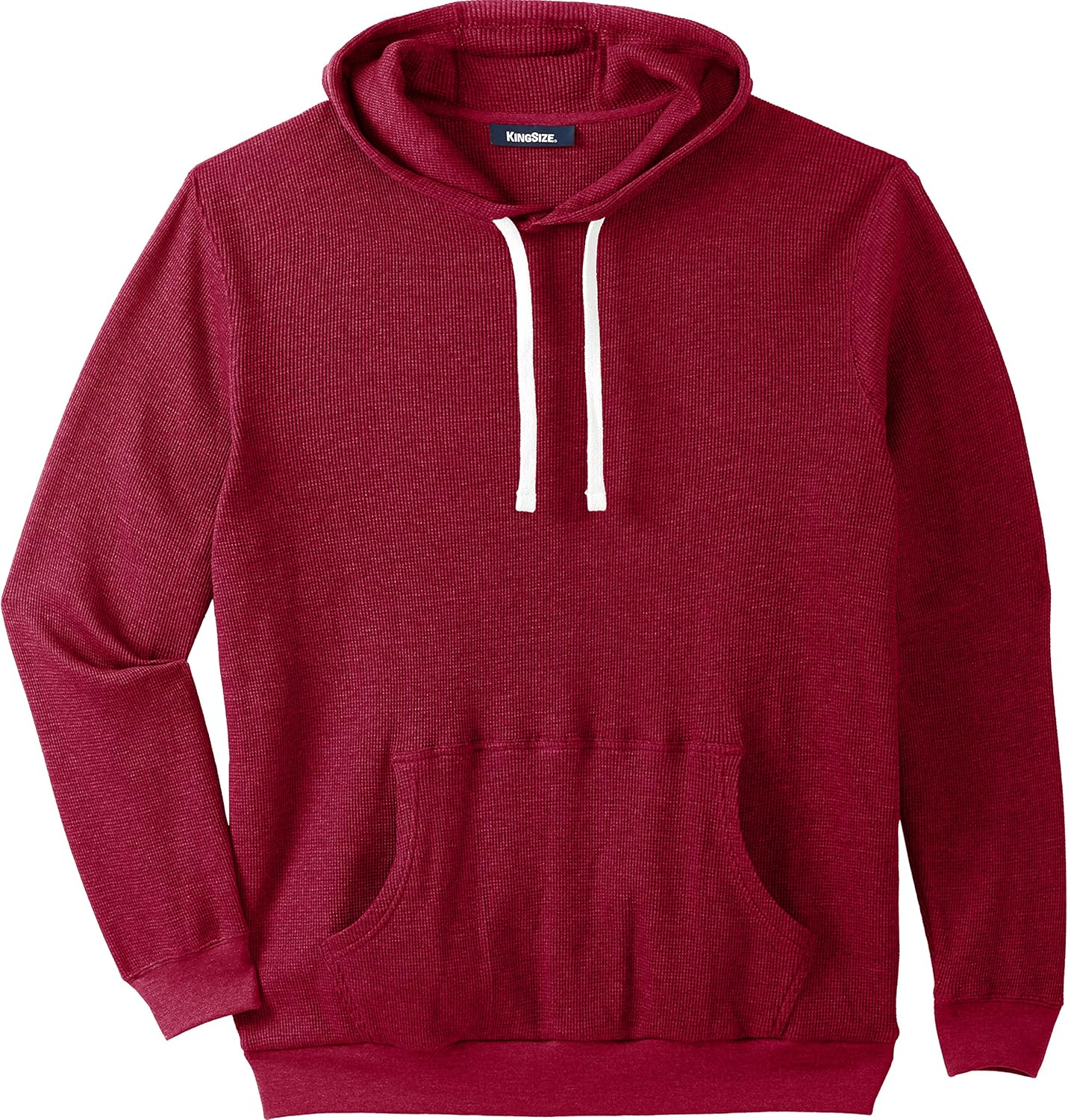 men's waffle knit zip hoodie