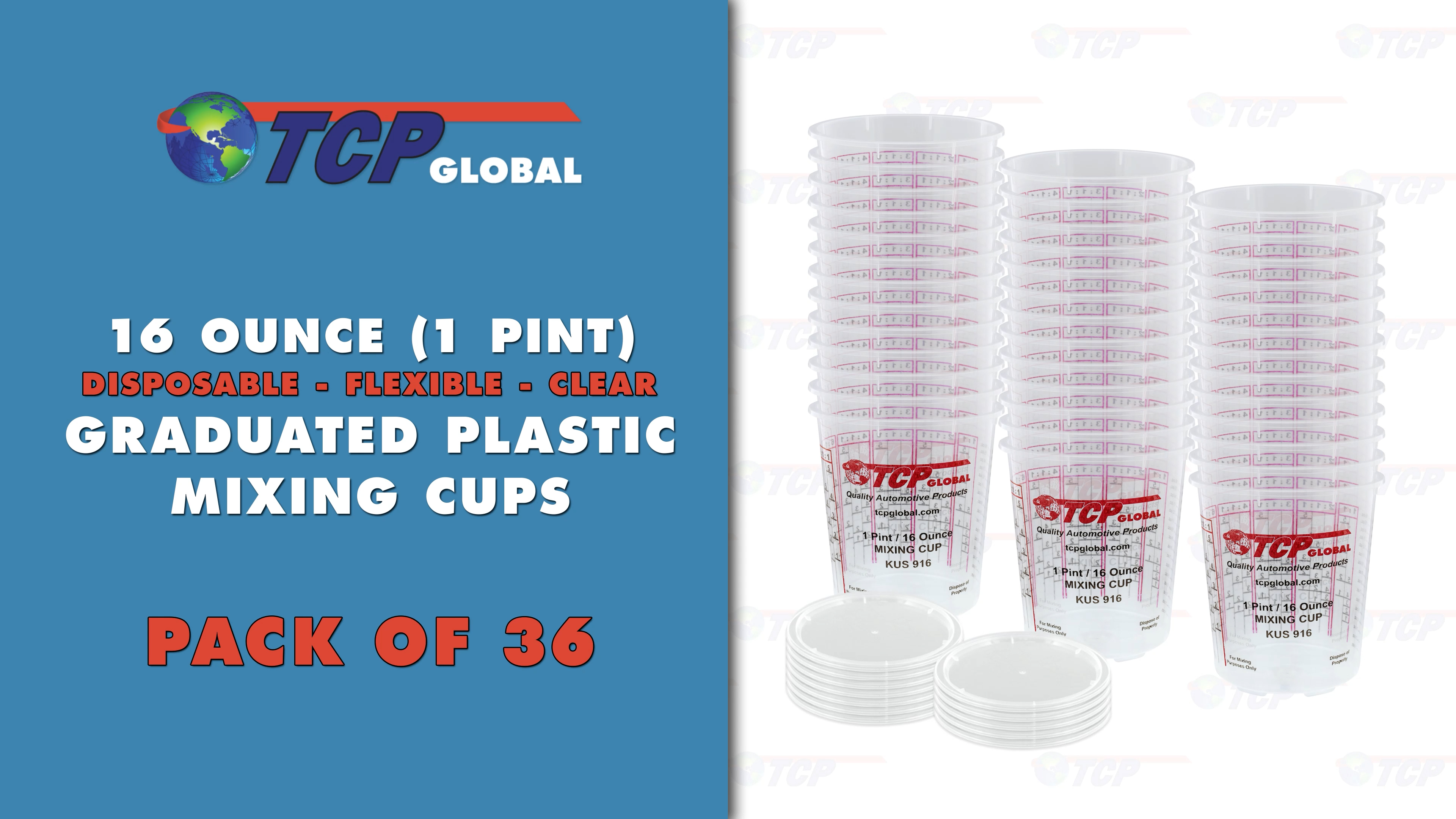 36-Pack Of 16 Oz  1 Pint  Paint & Epoxy Mixing Cups With Calibrated Ratio - Foto 4
