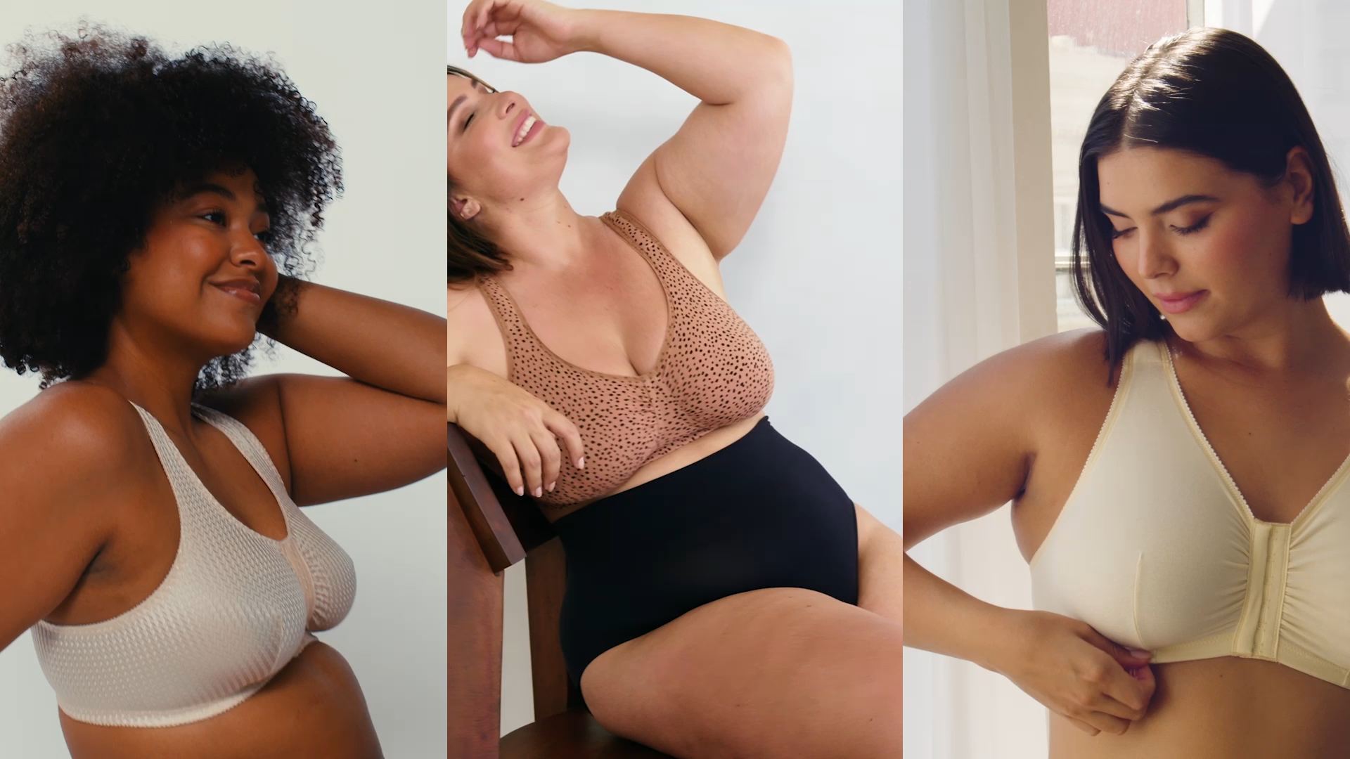 LEADING LADY, Bettie, Latex-Free Wireless Comfort Bra, Cotton