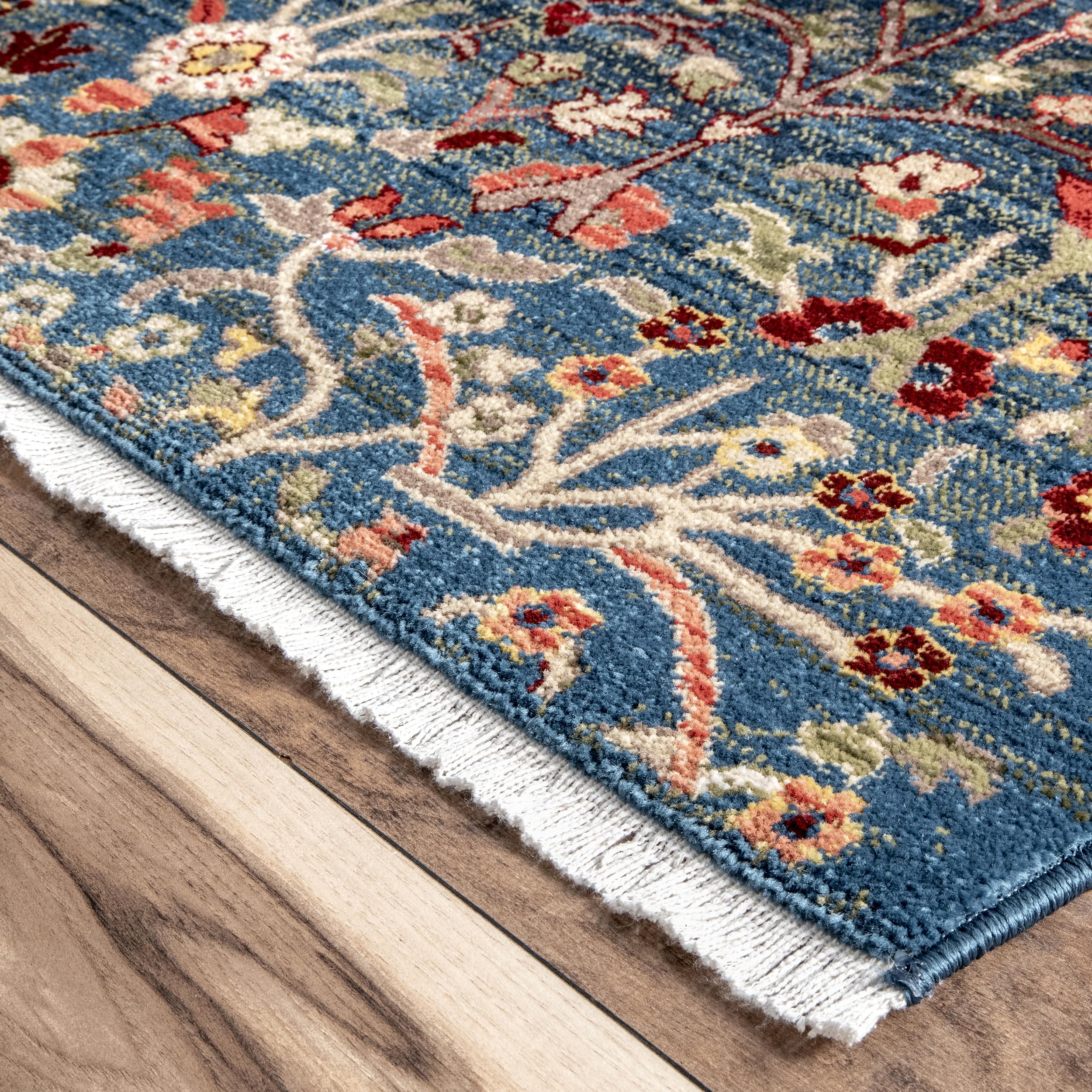 nuLOOM Dasilva Tribal Fringe Area Rug, 4x6, Blue