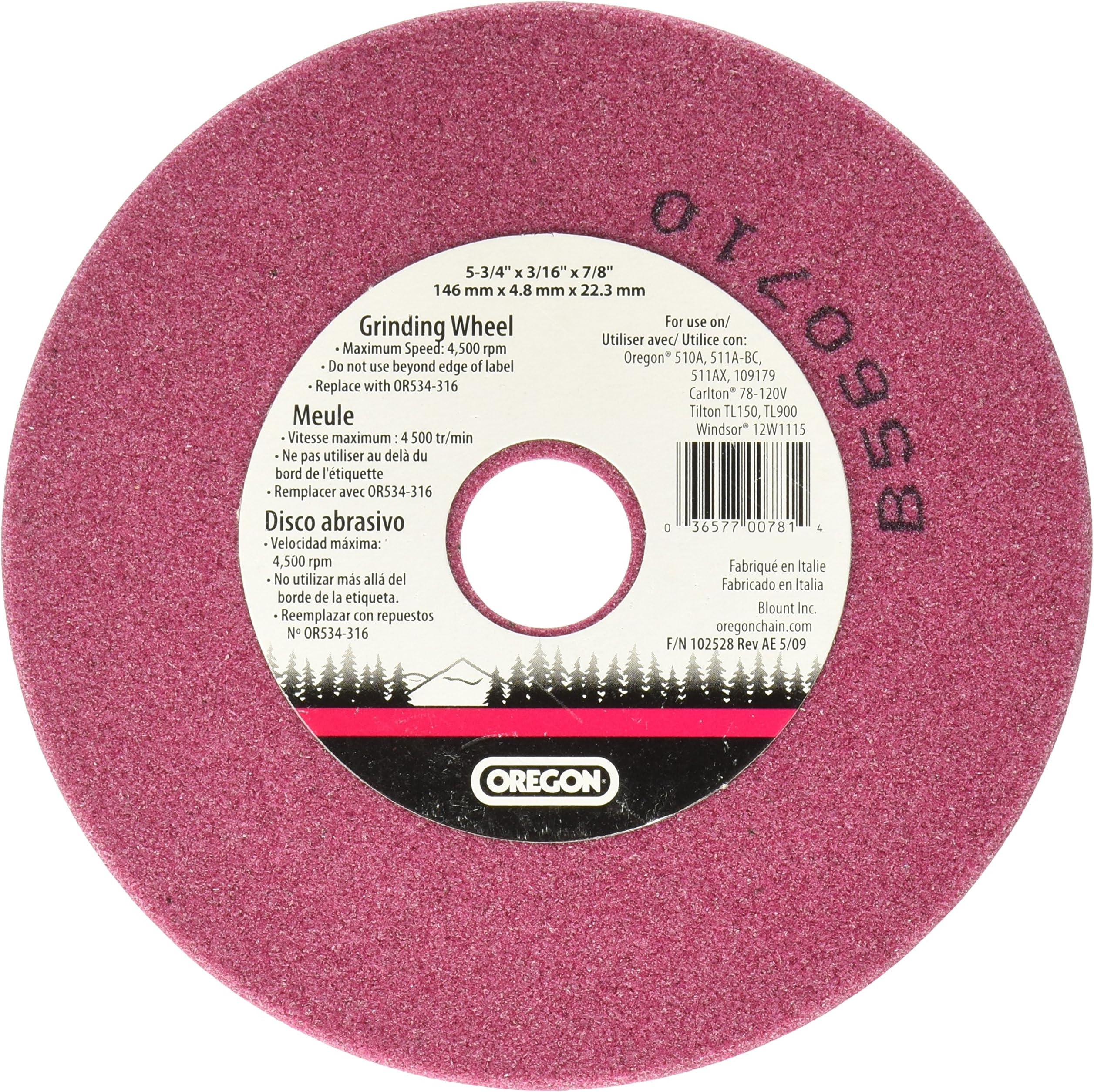 Oregon OR534316A Grinding Wheel Saw Chain, 3/16 Inch Amazon.ca Patio, Lawn & Garden