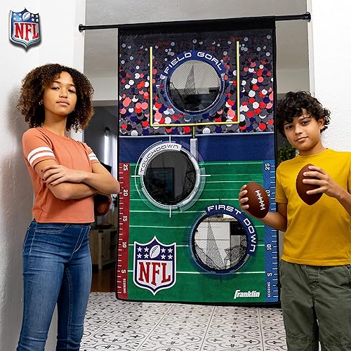 Miniatura 14 de Franklin Sports NFL - Mini juego de tiro de fútbol americano  NFL Door Jam Football Over The Door Target + (4) mini bolas  Juego de lanzamiento de 3