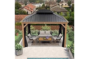 PURPLE LEAF 10' X 12' Outdoor Hardtop Patio Gazebo