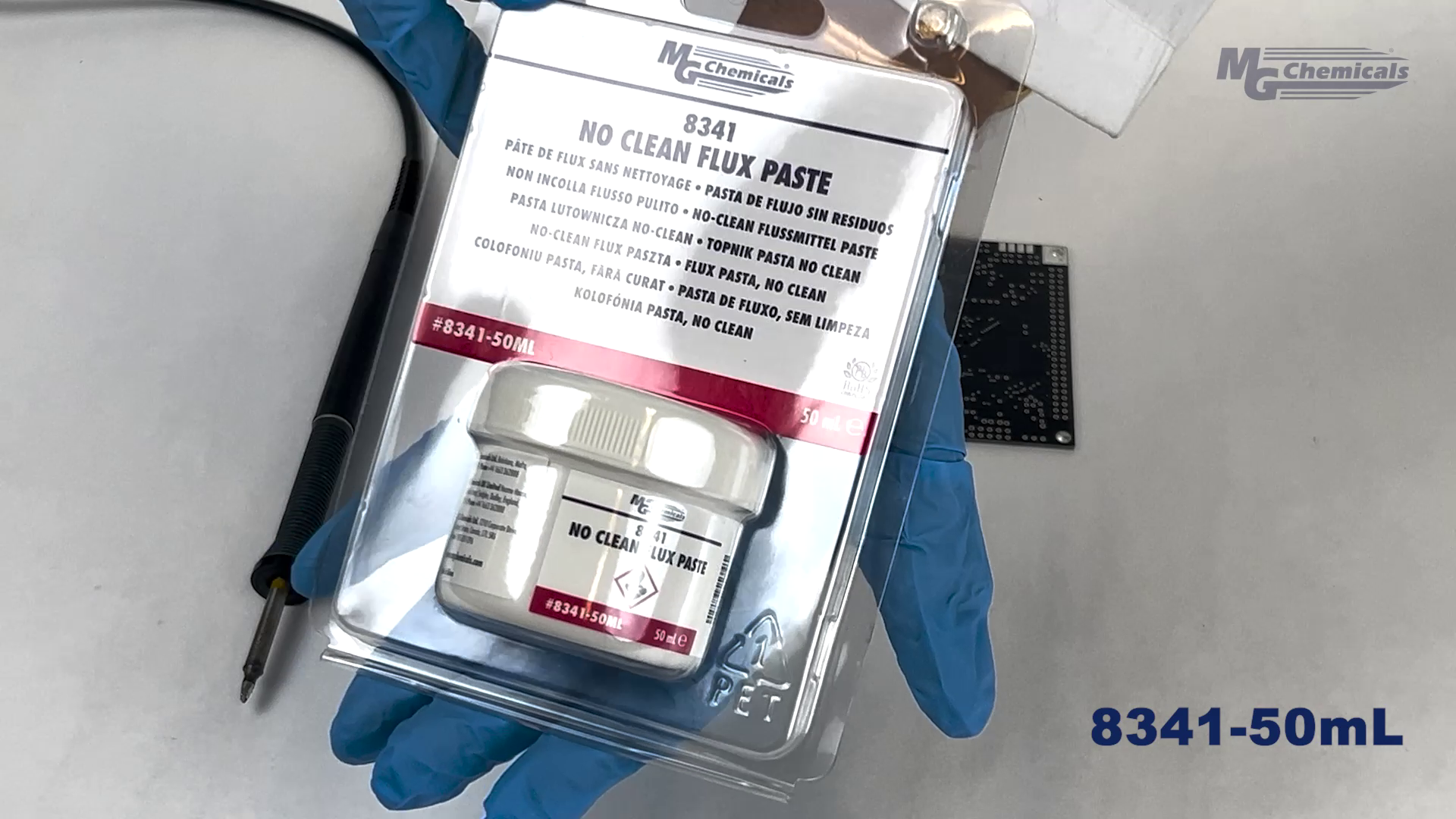 MG Chemicals 8341-50ML No-Clean Soldering Flux Paste, 49.0 g Jar